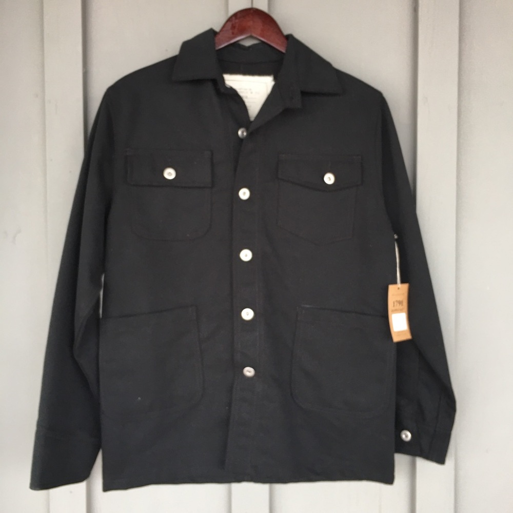 NWT 1791 Supply & Co. black denim button Jck Heritage- XL